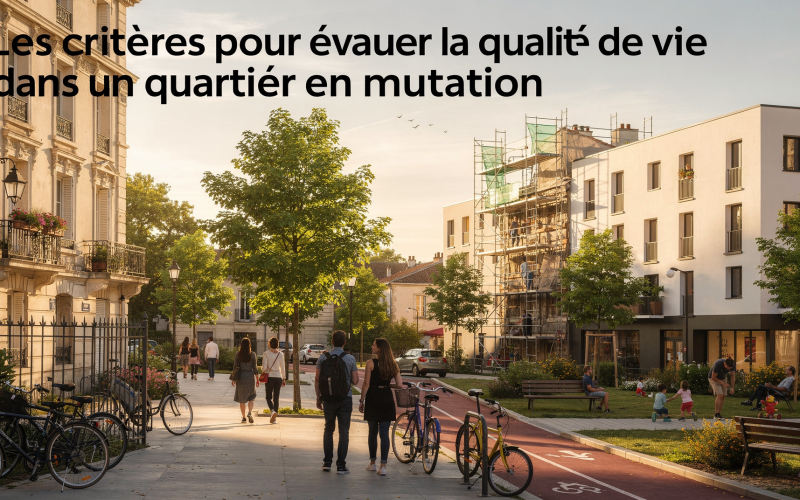 Les critères pour évaluer la qualité de vie dans un quartier en mutation