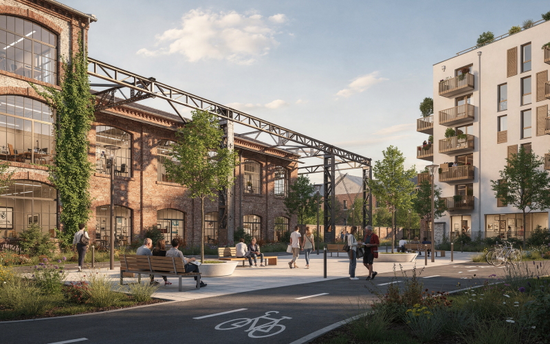 Reconquête des friches : transformer un ancien site industriel en quartier de vie